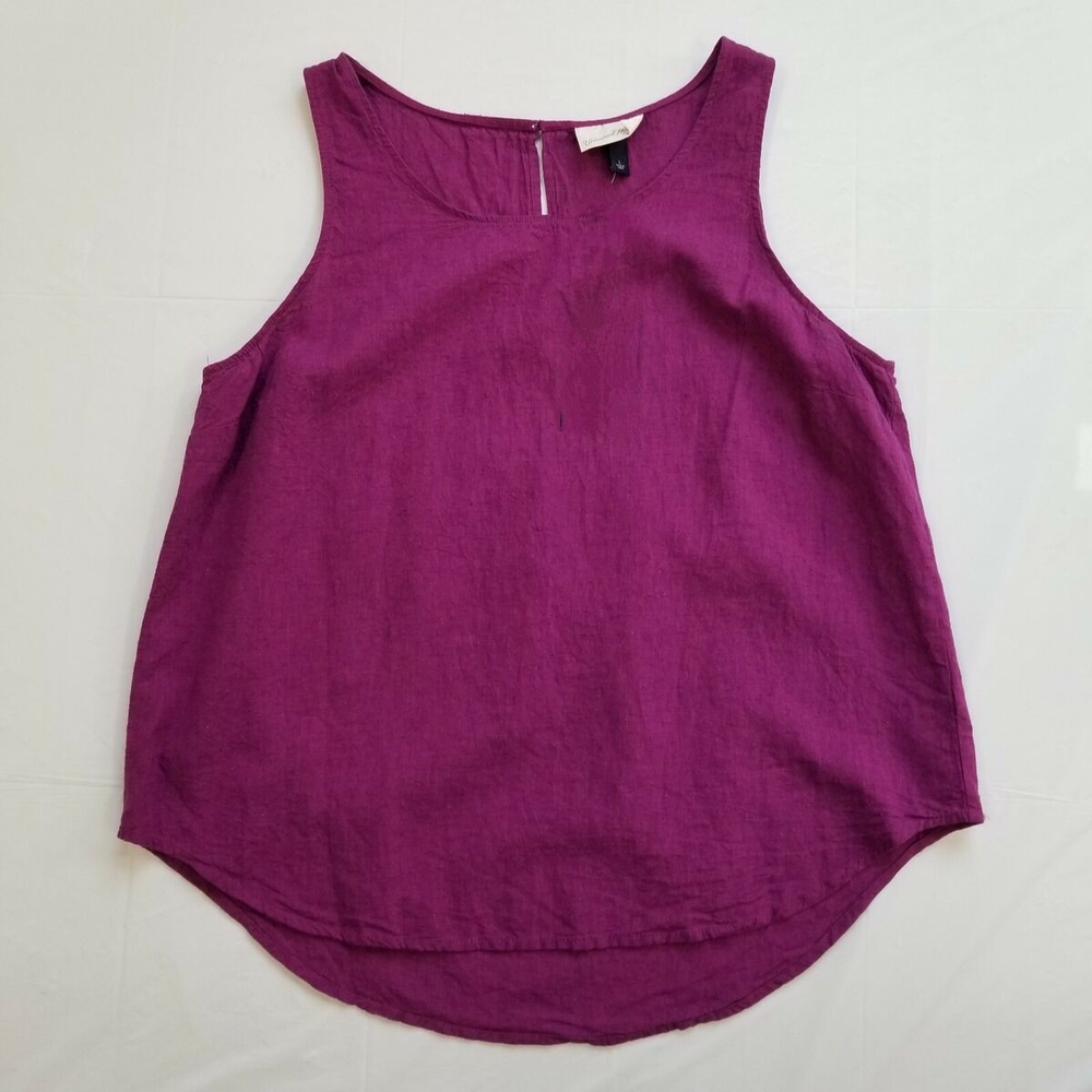 L Universal Thread Women's Sleeveless Magenta Tank Top
